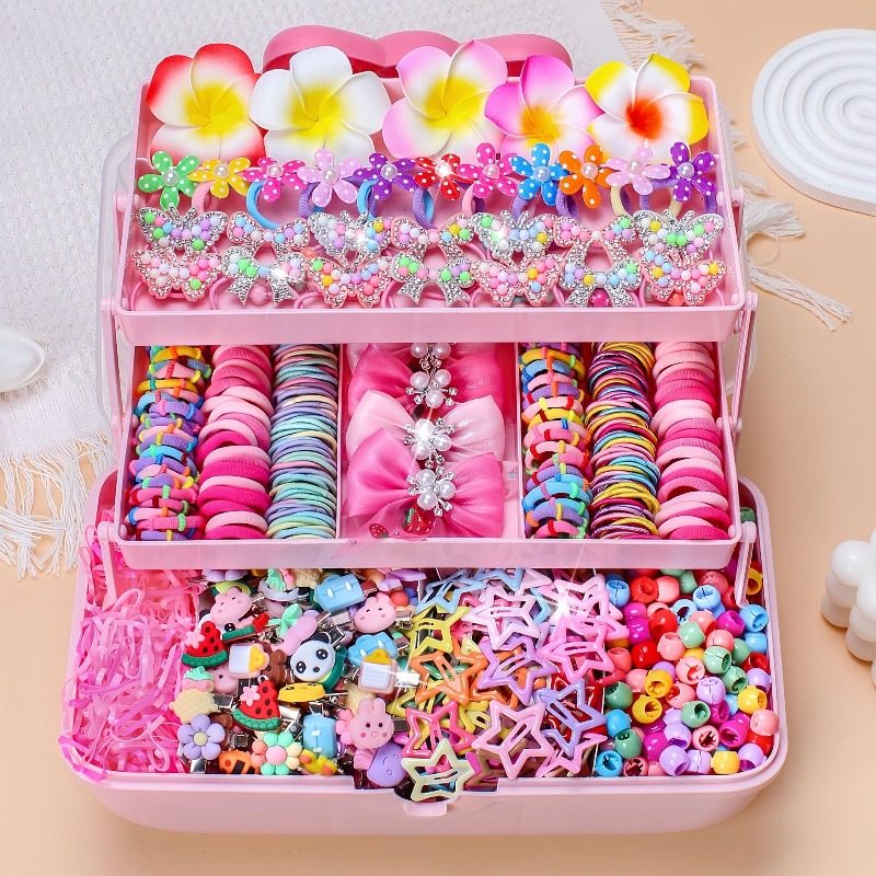 Travel Accessories Girls - 546 stuks boog hoge elastische haaraccessoires