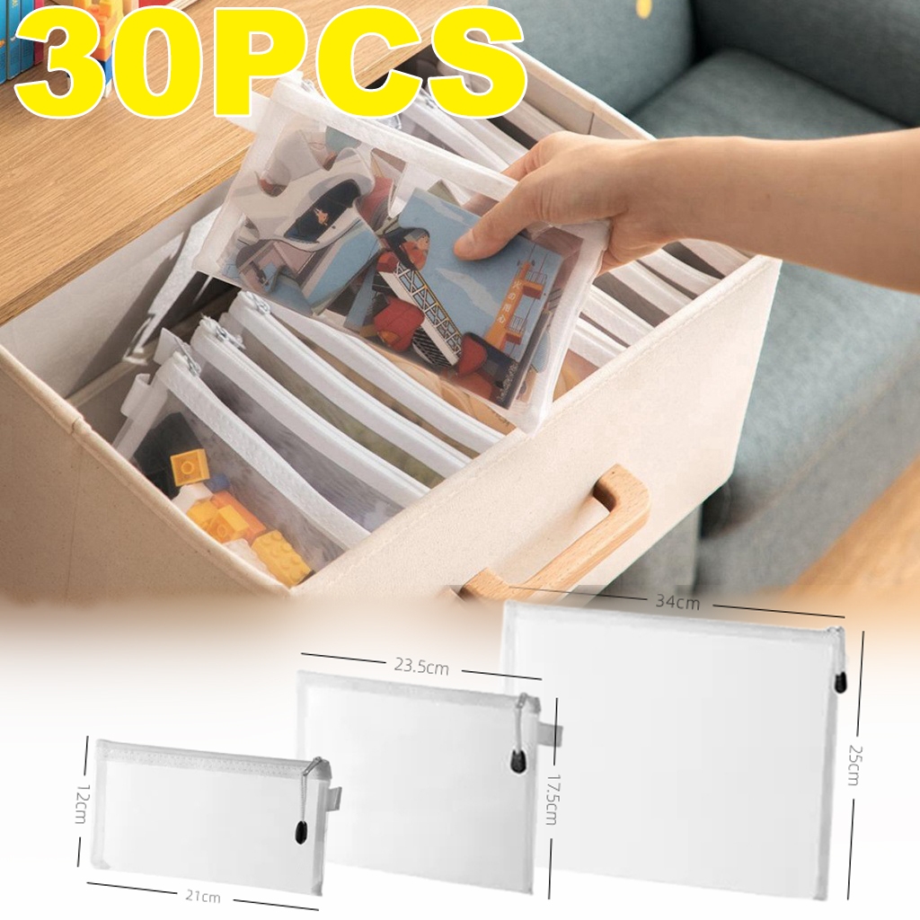 Reusable Zip Bag - Mesh Rits Bestandstas Waterdichte Vochtbestendige Rits