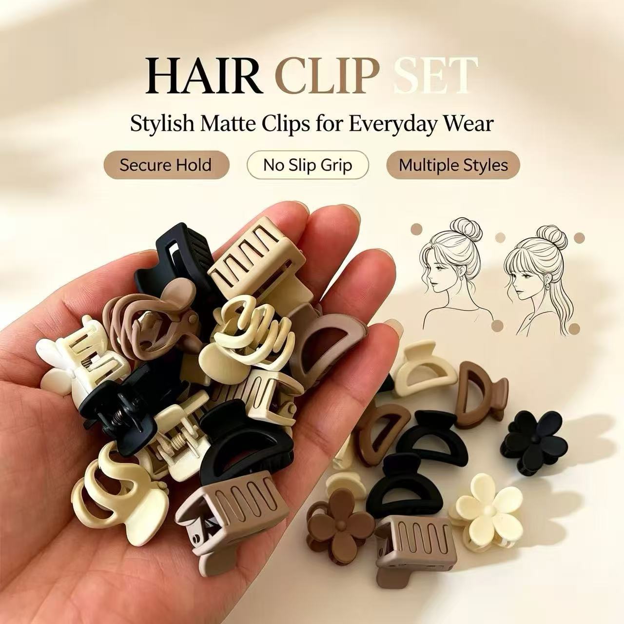Travel Accessories Girls - 10/20/30 stuks beige gemengde set kleine