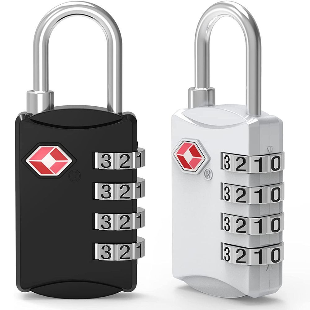 Cable Lock Combination - Waterdicht klein hangslot Draagbaar douanecodeslot TSA