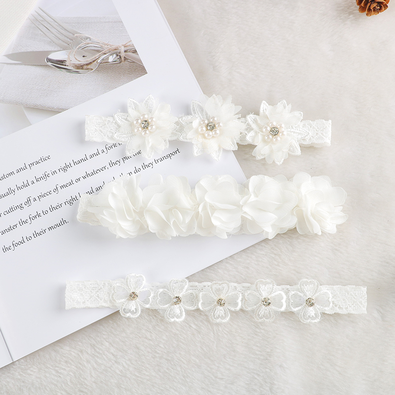 Travel Accessories With Baby - Baby Hoofdband Bloem Strikken Kroon Hoofdbanden