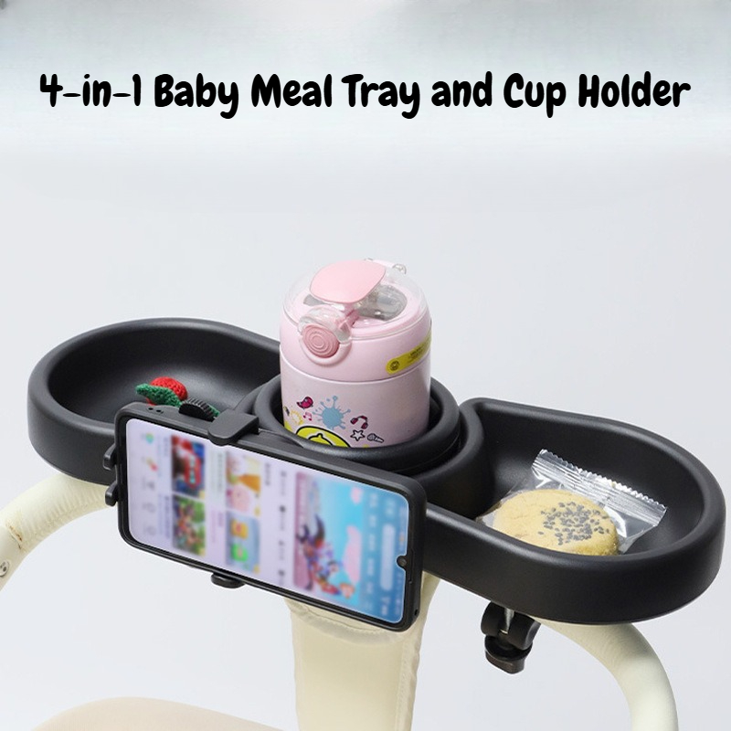 Travel Accessories With Toddler - Verbeterde 4-in-1 universele kinderwagen snackbak en