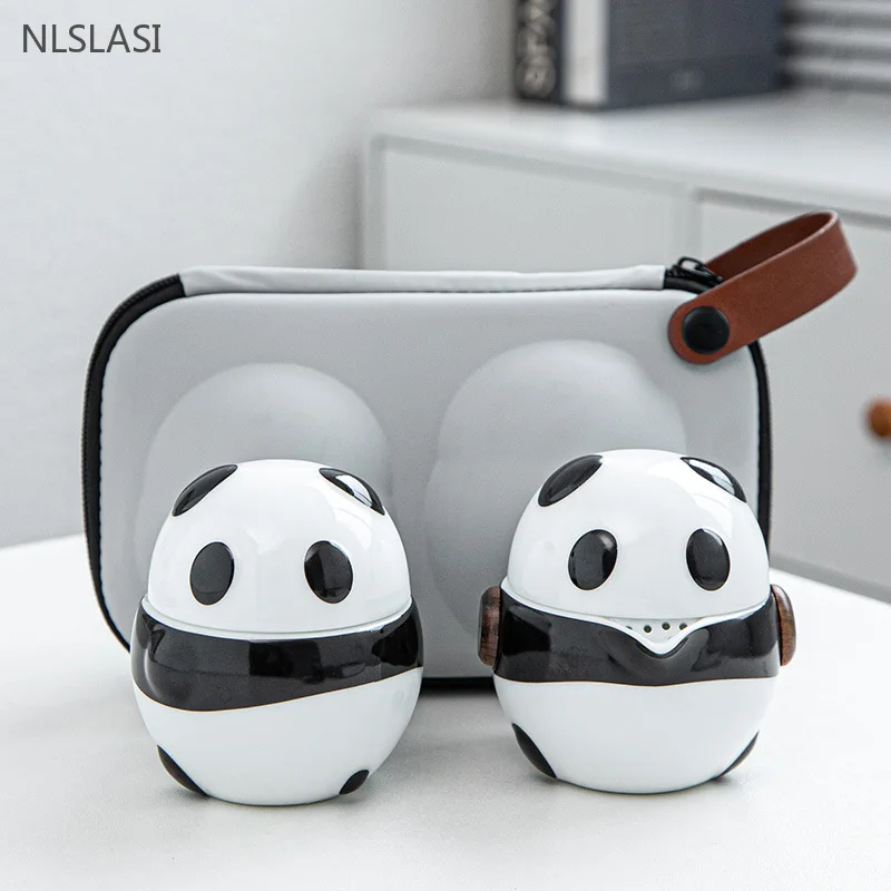 Travel Accessories High End - High-End Panda Reizen Thee Set Draagbare