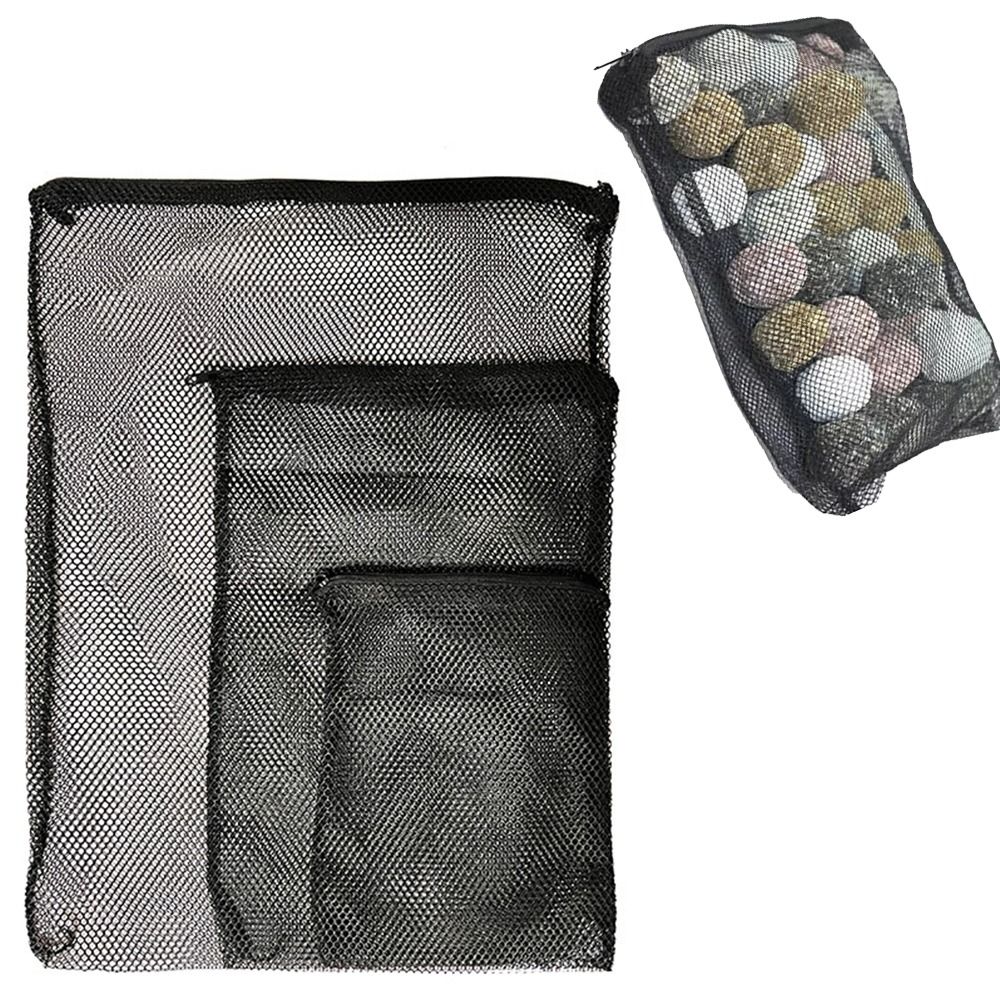 Reusable Zip Bag - Isolatiezak Nylon filterzak Zwart Wit Vijvermedia