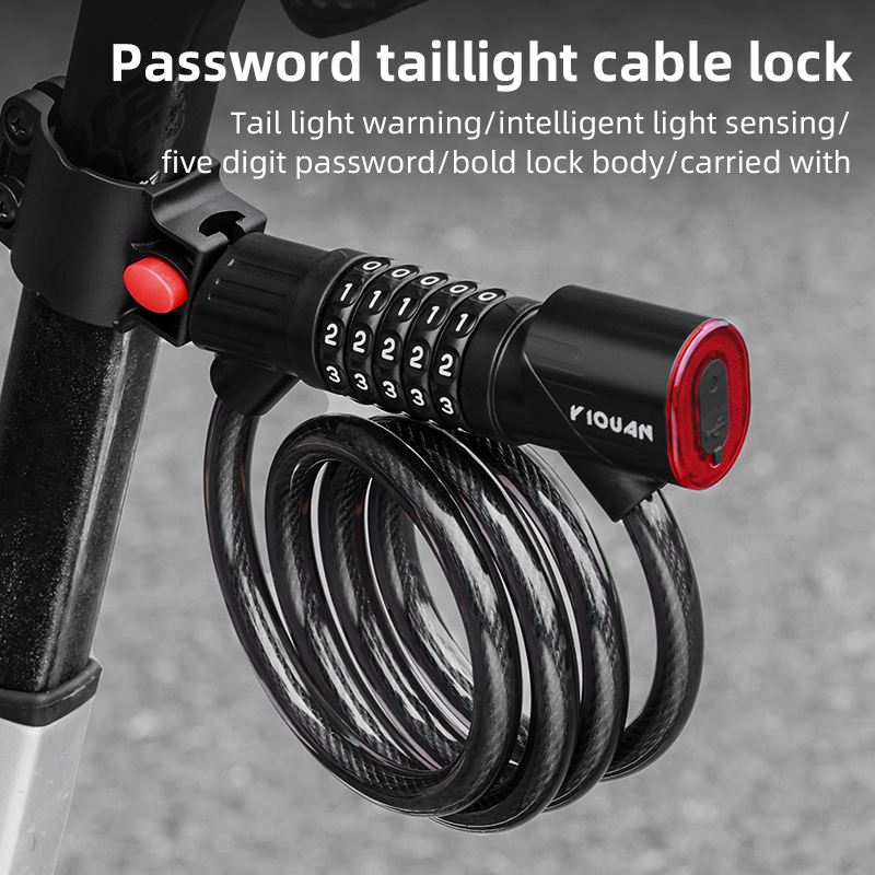 Fietskabelslot van staal, 1,2  - Cable Lock Combination recensie en prijs