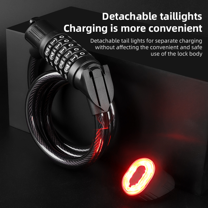 Fietskabelslot van staal, 1,2  - Cable Lock Combination recensie en prijs
