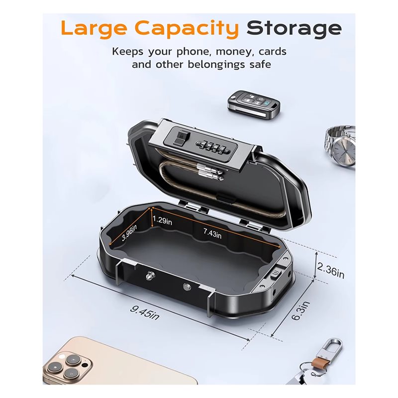 Waterdichte reiskluis met 4-ci - Cable Lock Combination recensie en prijs