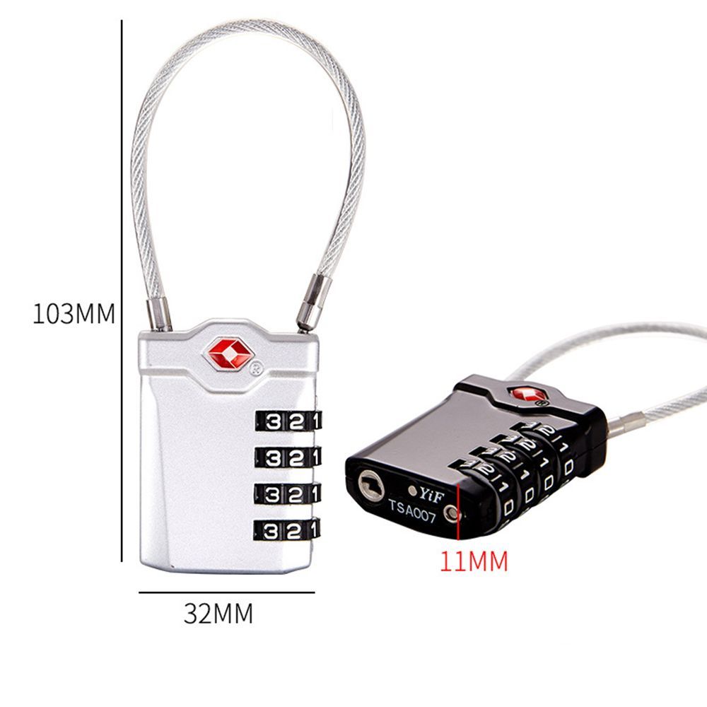 Waterdicht klein hangslot Kabe - Cable Lock Combination recensie en prijs