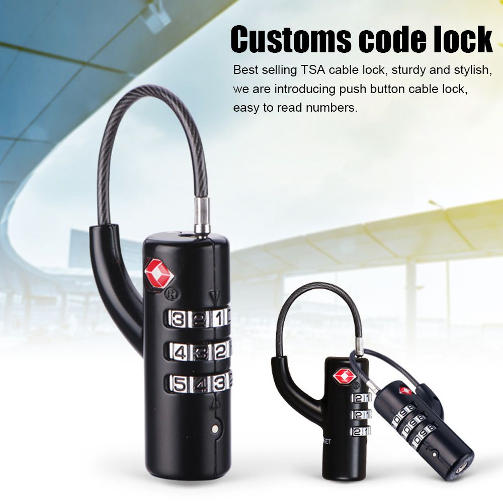 Waterdicht klein hangslot Draa - Cable Lock Combination recensie en prijs