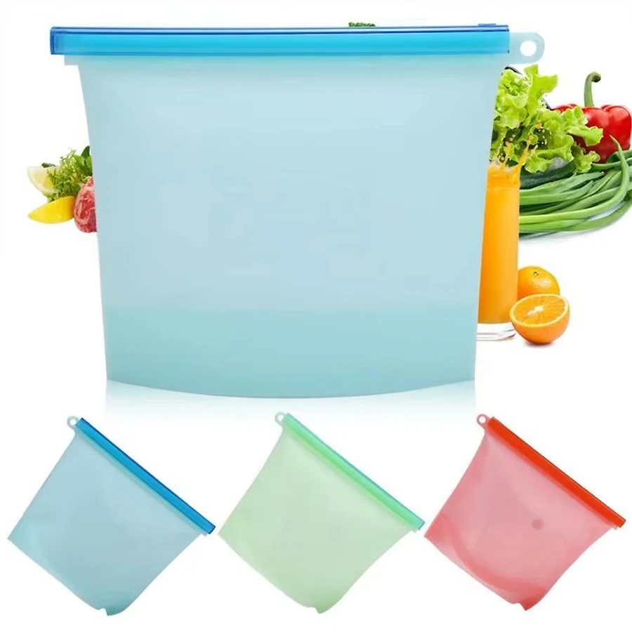 1000ml herbruikbare siliconen  - Reusable Zip Bag recensie en prijs