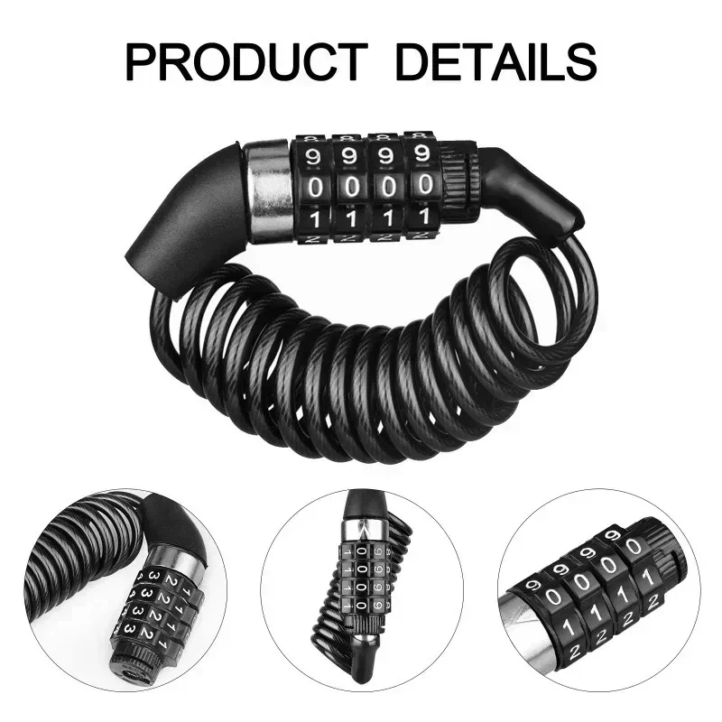 Motorfiets Anti-diefstalkettin - Cable Lock Combination recensie en prijs