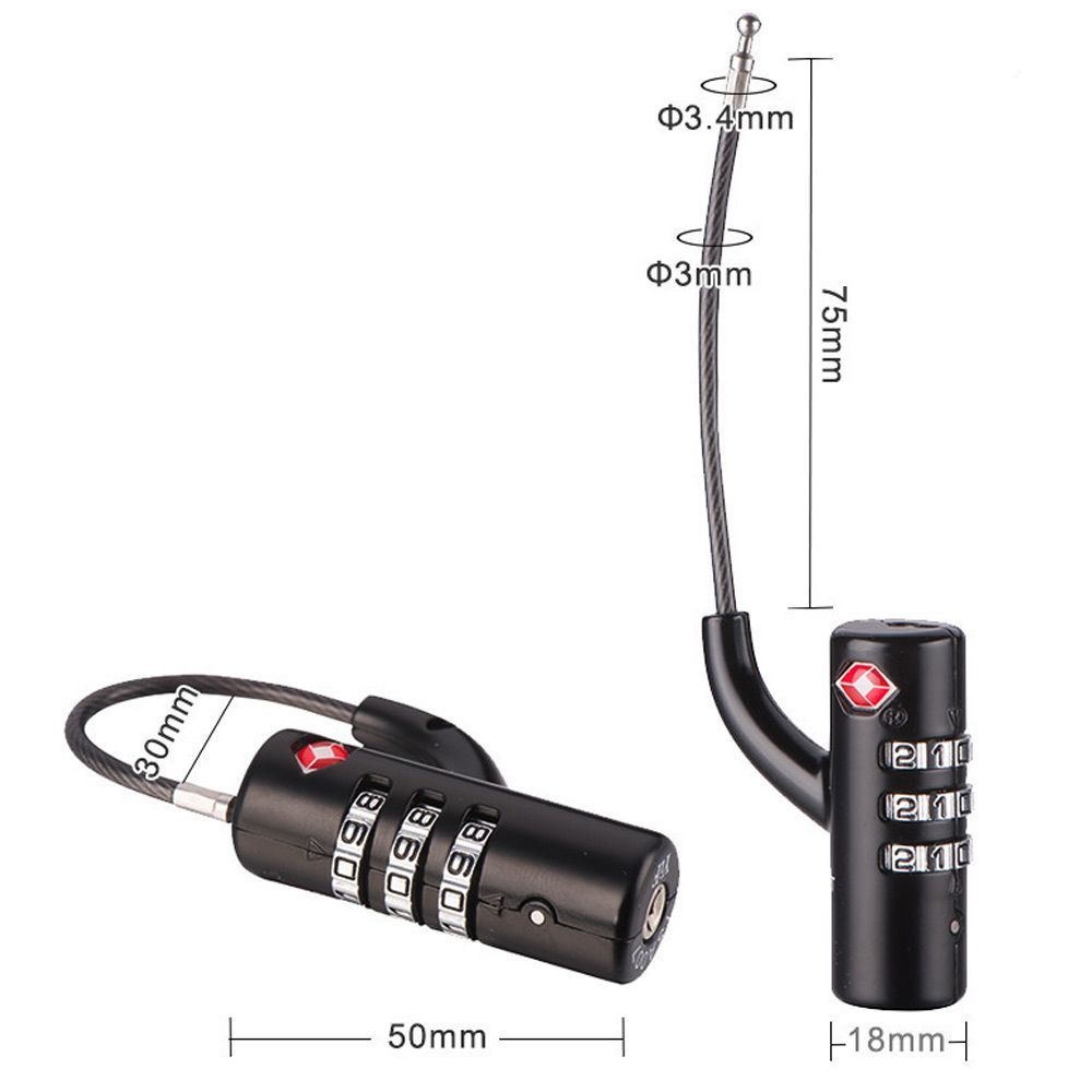 Waterdichte kabelbagageslot Dr - Cable Lock Combination recensie en prijs