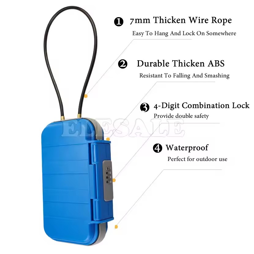 Creatieve draagbare 4-cijferig - Cable Lock Combination recensie en prijs