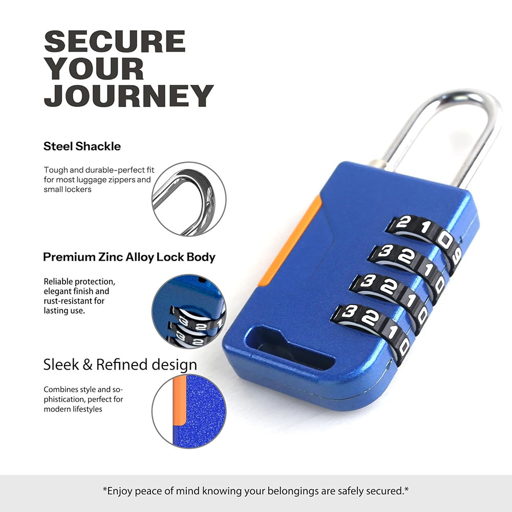 4-cijferig combinatiehangslot  - Cable Lock Combination recensie en prijs
